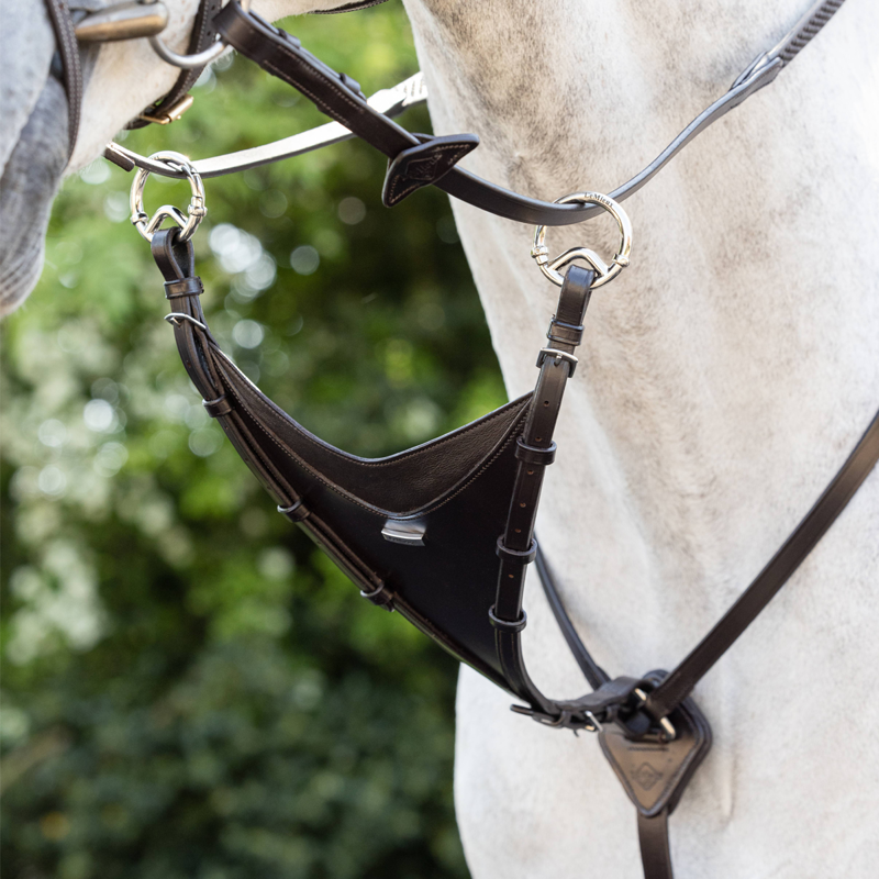 LeMieux Kudos Bib Martingale Attachment - Brown/Silver-1